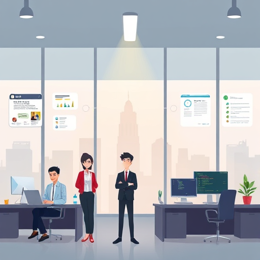 animated illustration showing diverse AI API use cases: chatbot assistant, text summarization, smart search, code auto-