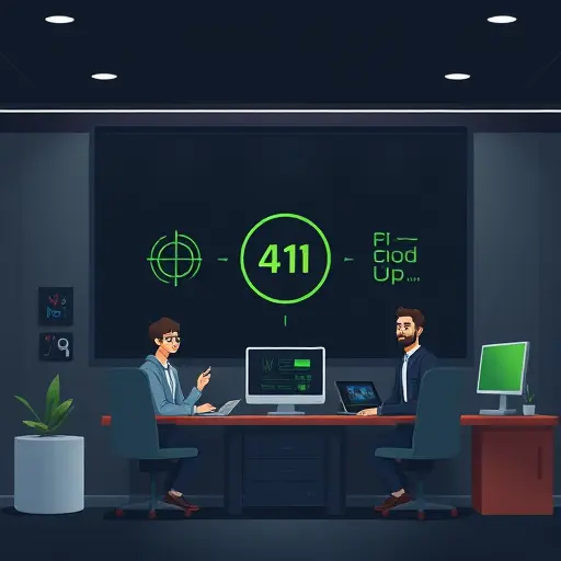 cartoon-style AI warm-up sequence concept: model preloading, CUDA graphs activation, performance boost indicator, dark UI with green highlights, text-free