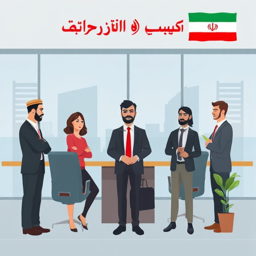 infographic comparing traditional vs. AI logo design processes, cost and time saving symbols, Iranian branding motifs, cartoon style, text-free