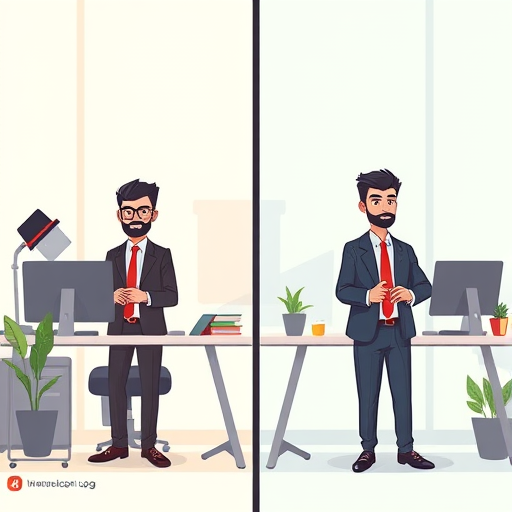 side-by-side cartoon table showing logo style differences produced by ChatGPT, Claude, Gemini, Iranian design concept, no text