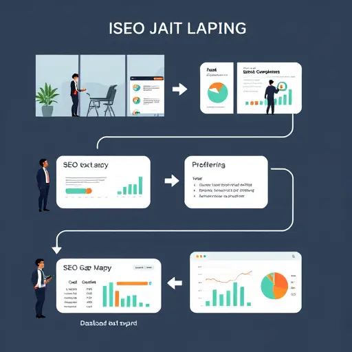 animated workflow of competitive analysis steps: