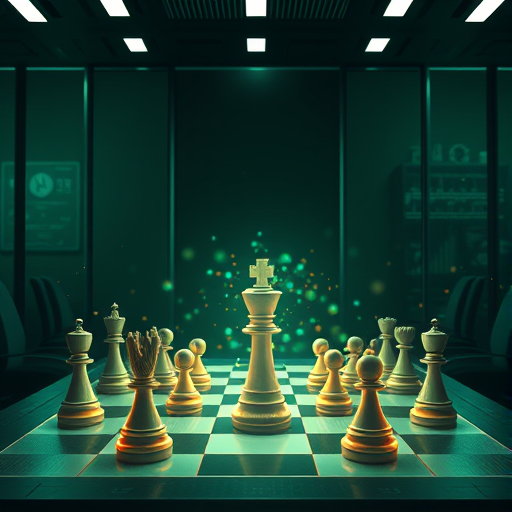 animated illustration of an AI-