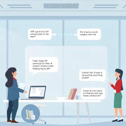 modern animated diagram of API request-