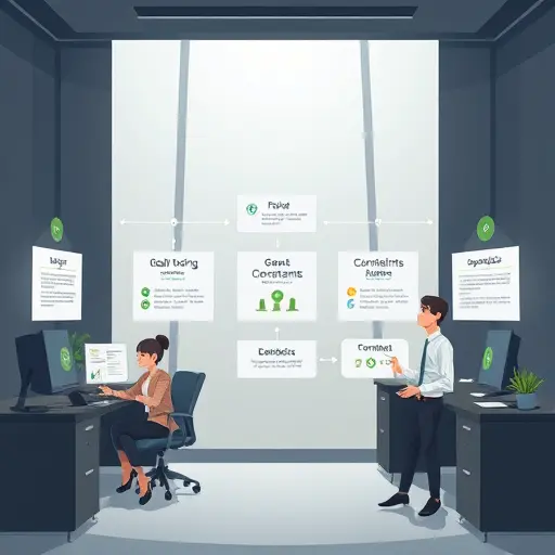 cartoon style illustration of prompt engineering framework: role, goal, context, constraints, examples, feedback loop;