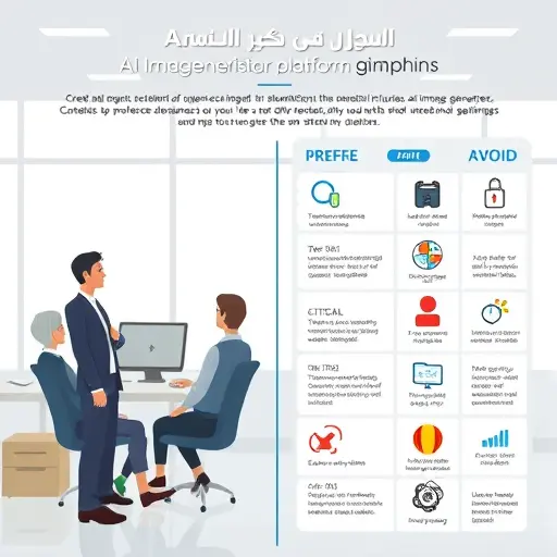 infographic comparing various AI image generation platforms, animated icons and side-by-side features, Iranian platform highlighted, clean look, no text