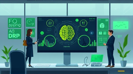 animated illustration showing Google AI'