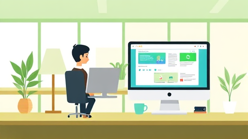 modern animated split-screen illustration comparing Deepseek Windows AI app with ChatGPT Go browser-based service, featuring desktop computer and web interface, green and blue accents, text-