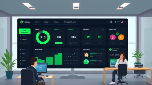 professional animated illustration of a user dashboard showing premium access features in AI software, icons for speed, security, and advanced settings, desktop interface, green accent color, no text