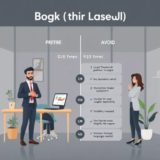 comparison chart illustration: