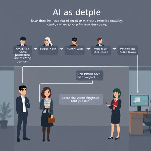 clean cartoon-style flowchart showing Python CLI mini-