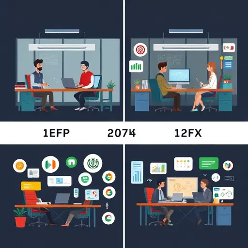 side-by-side comparison grid showing 1x vs 2x vs 4x upscale results as clean icons and images, cartoon style, minimalistic tech look, dark background, no text