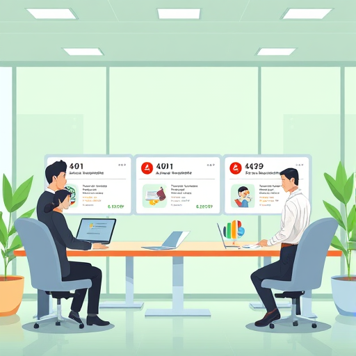 animated API error response illustration, cartoon style, showing 401 Unauthorized, 403 Forbidden, and 429