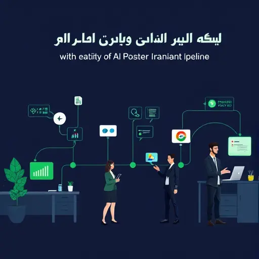 animated pipeline illustration of AI-