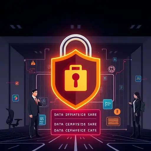 illustration of data privacy and cybersecurity in healthcare: