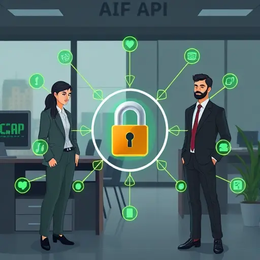 secure API connection illustration with padlock, AI model icons (ChatGPT, Claude, Gemini)
