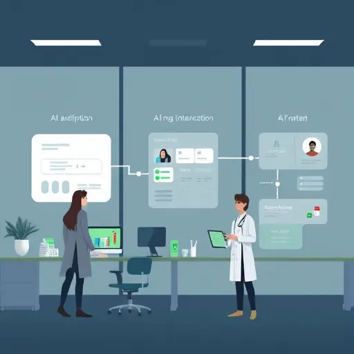 animated illustration of an AI-assisted e-