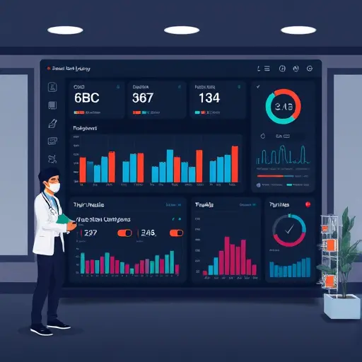 animated medical dashboard analyzing CBC, HbA1