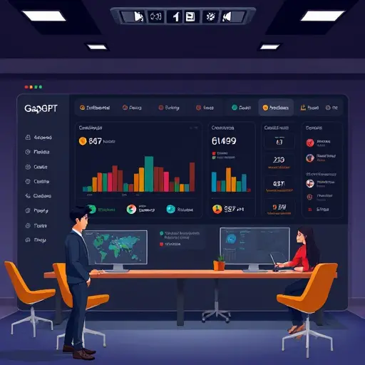 modern AI dashboard illustration showing GapGPT multi-model selector (ChatGPT, Claude, Gemini)#94d3a2