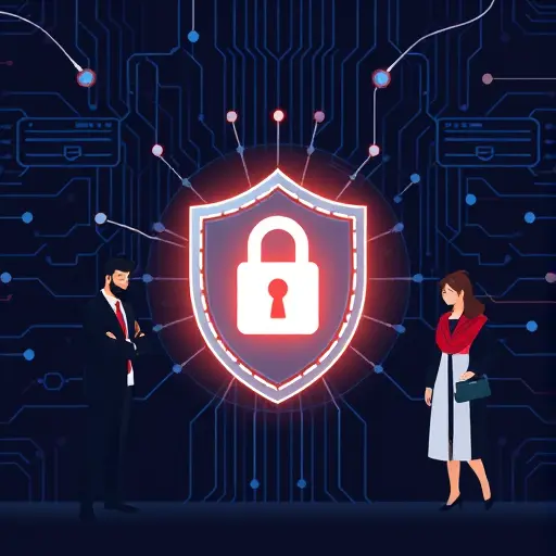 illustration of data privacy and security: