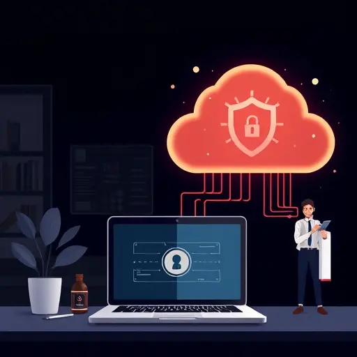 split-screen illustration: