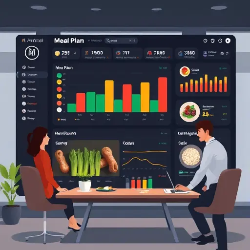 animated nutrition dashboard showing AI-