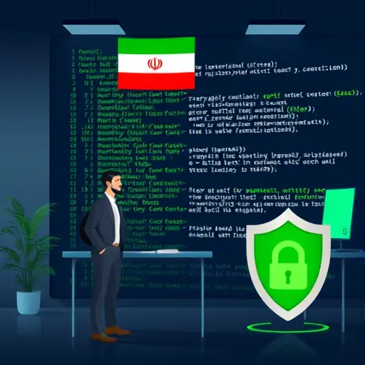 illustration of code snippet with sensitive keys redacted, padlock and shield icons, dark theme UI matching #171717, green accent #94d3a2