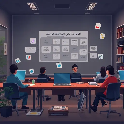 animated illustration of AI-powered educational storytelling:’