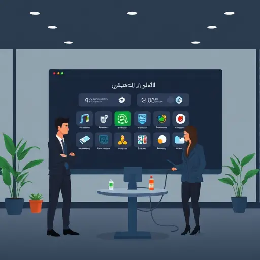browser-(icons only), dark theme, green accents, showcasing multiple AI models tiles, clean and text-free, professional