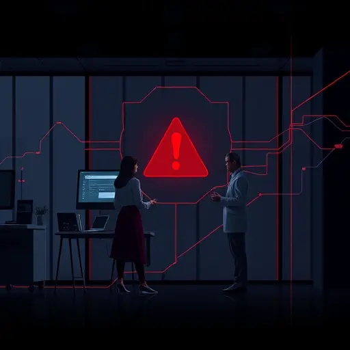 abstract warning illustration: