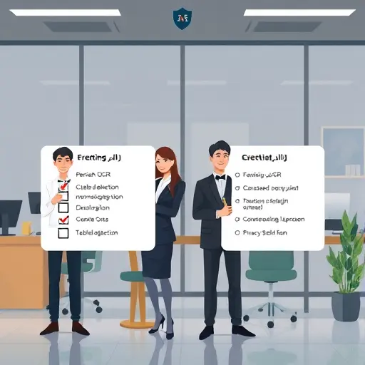 animated comparison UI showing feature checklist cards for mobile AI apps: