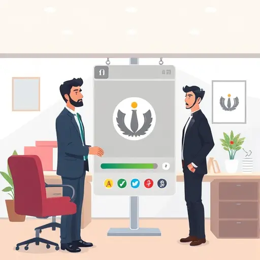 illustrated interface showing a user customizing an AI-