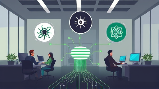 modern illustration showing multiple AI model logos (OpenAI, Anthropic, Gemini) funnelling into one unified API endpoint, abstract circuit elements, dynamic green accents, no text