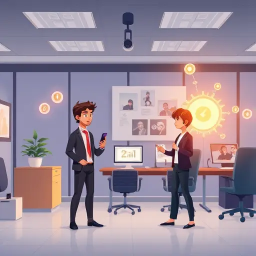 dynamic cartoon illustration showing old, blurry photos transformed into crisp, high-resolution images by AI, technology-themed symbols, glowing effects, no text