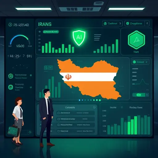 clean illustration of an Iranian-