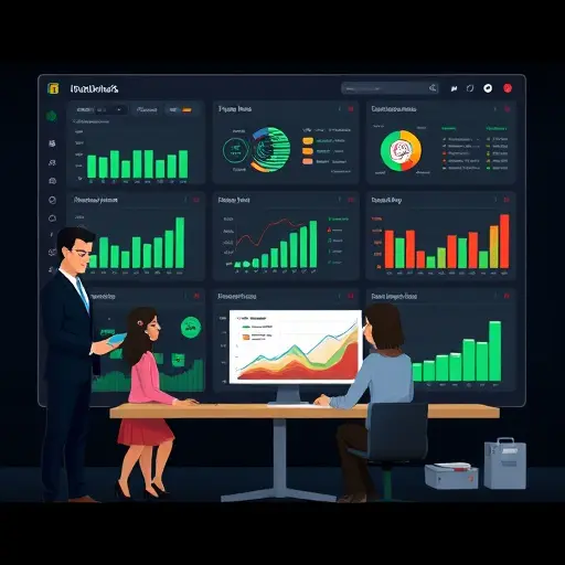 animated dashboard of AI benchmarks, charts and dataset cards, dark theme with green accent (#94d3a2)