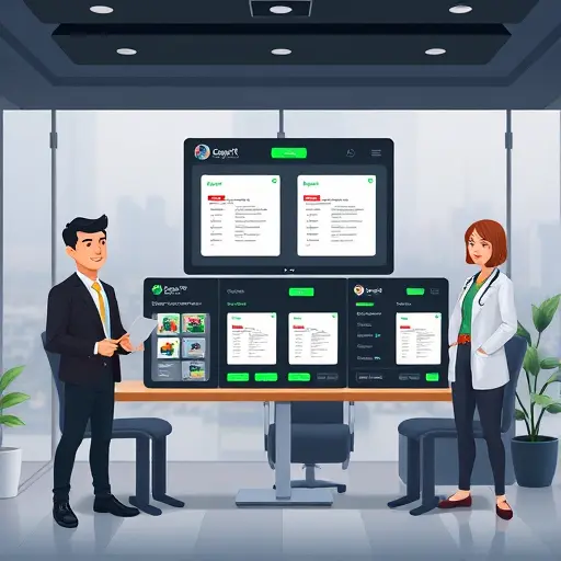 modern animated interface showing GapGPT model selector (ChatGPT, Claude, Gemini) analyzing a blood test PDF, dark themed UI with green accents, side-by-