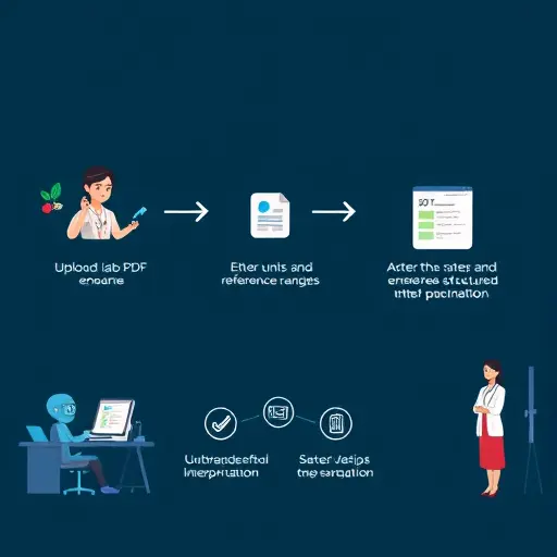 clean animated workflow showing steps: