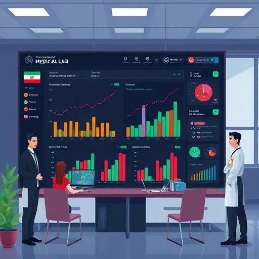 animated medical lab dashboard analyzing multi-test panels (CBC, LFT, kidney eGFR)
