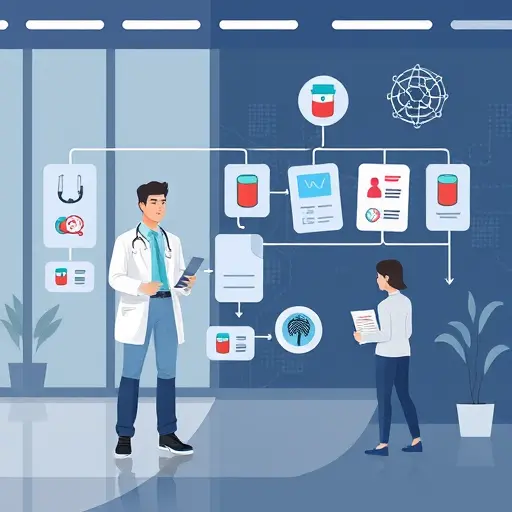 illustration of AI-assisted e-