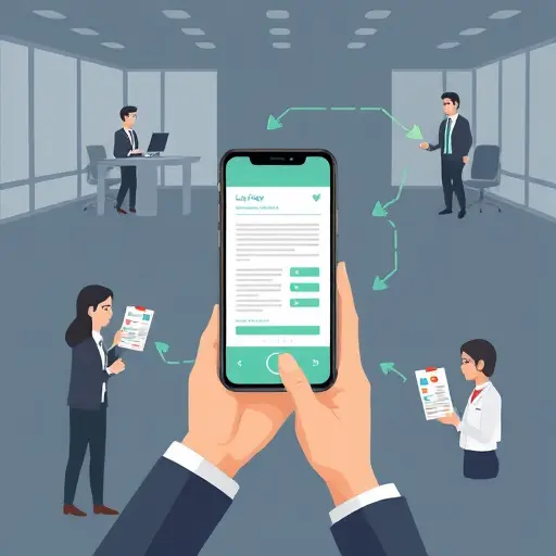 step-by-step animated flow of scanning a lab report with a smartphone and getting instant AI interpretation, clean icons and arrows, dark UI with green highlights, text-free