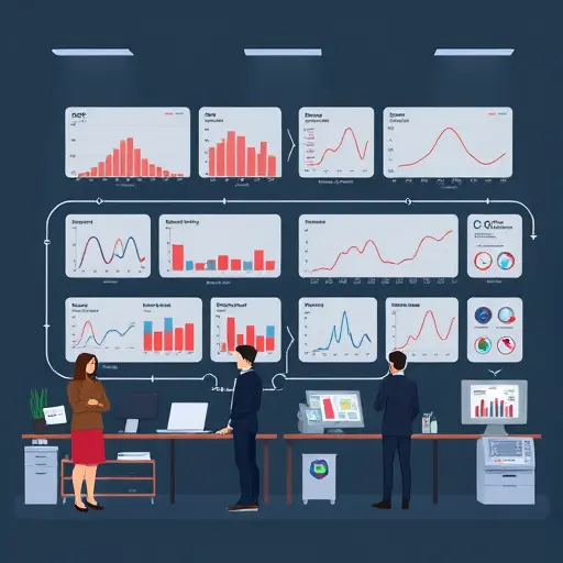 illustration of a medical AI validation pipeline for blood tests, featuring ROC curves, calibration plots, cross-validation folds labeled by hospital/