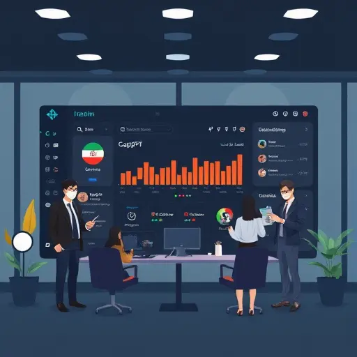 clean illustration of an Iranian AI platform dashboard (GapGPT)(ChatGPT, Claude, Gemini)