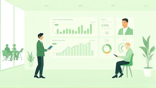 minimalist illustration of users interacting with an AI-