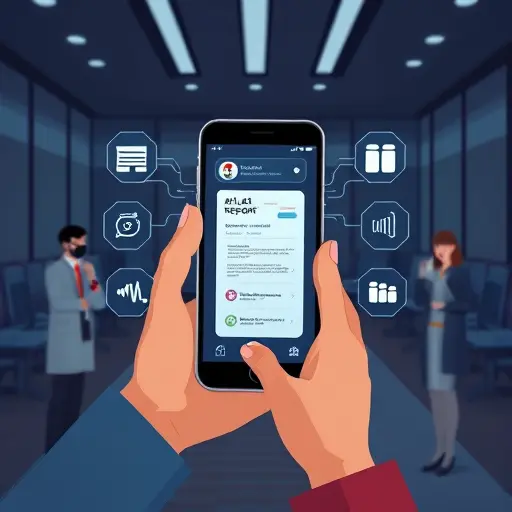 animated illustration of a smartphone capturing a lab report, AI icons analyzing CBC, glucose, lipids;