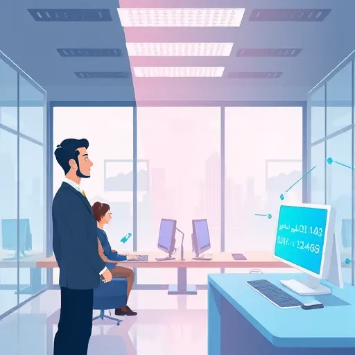 animated illustration of AI transforming low-quality image into vivid high-