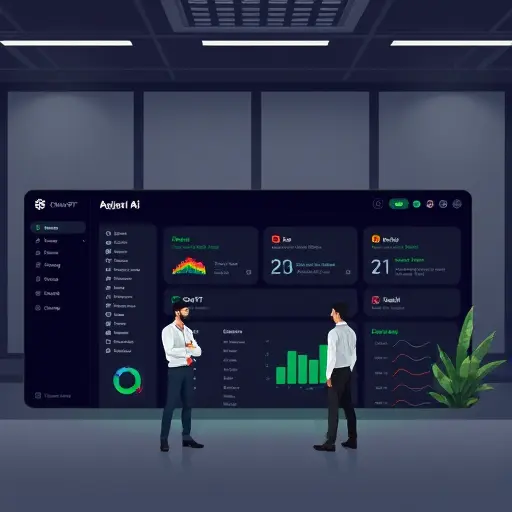 animated dark-themed dashboard of an Iranian AI platform, tabs for ChatGPT, Claude, Gemini, right-to-
