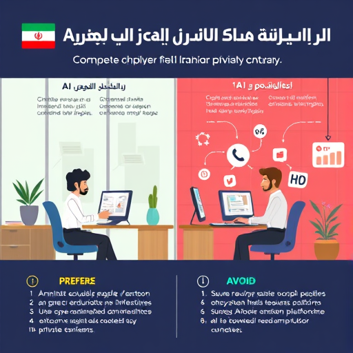 cartoon infographic comparing traditional online education platforms vs AI-
