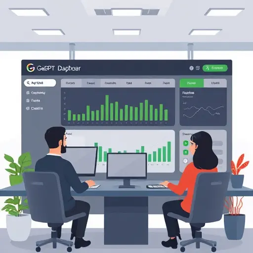 modern dashboard illustration of an Iranian AI platform (GapGPT)