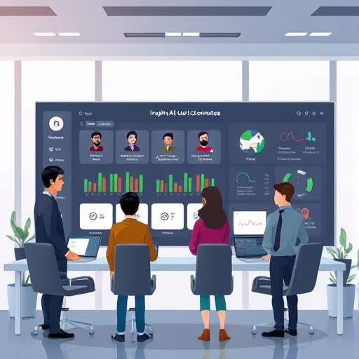 modern animated dashboard of an Iranian AI platform with multiple AI model choices, user-