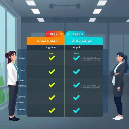 comparison chart illustration: